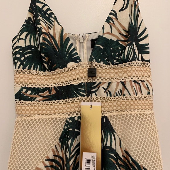 NWT $625 PatBO Palm Print Midi Dress SZ 4 - Picture 4 of 6